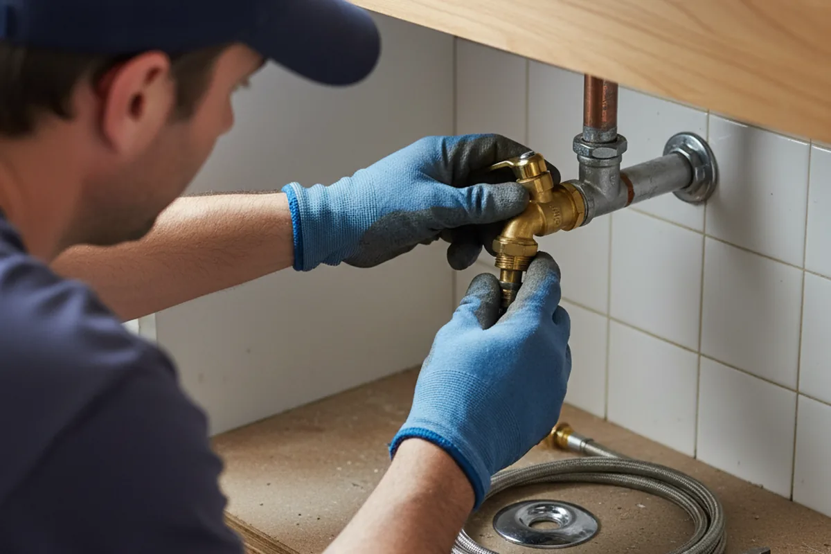 Shutoff valve and fitting work during Faucet and Fixture Repair in Seminole